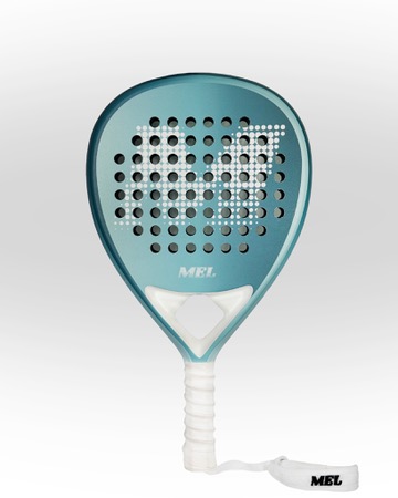 מחבט פאדל מקצועי MEL AURA Sky Blue Tour- 18K carbon